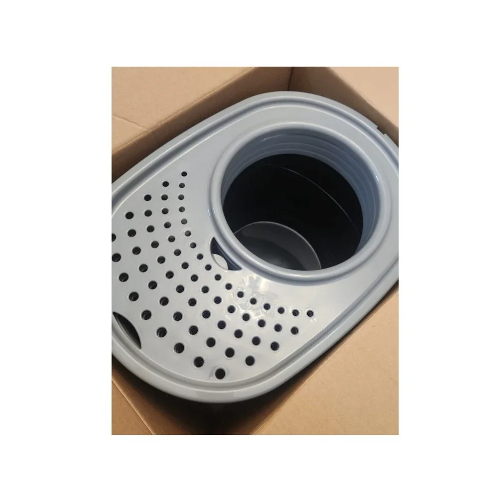 IRIS USA Large Top Entry Litter Box Enclosed Black‎ Gray Cat Pan Dog-Pro